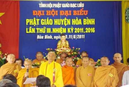 Đại hội Phật giáo cấp cơ sở tại Bạc Liêu